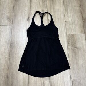 Athleta Tank Top Womens XS Black Racerback Built In Bra Athletic Workout